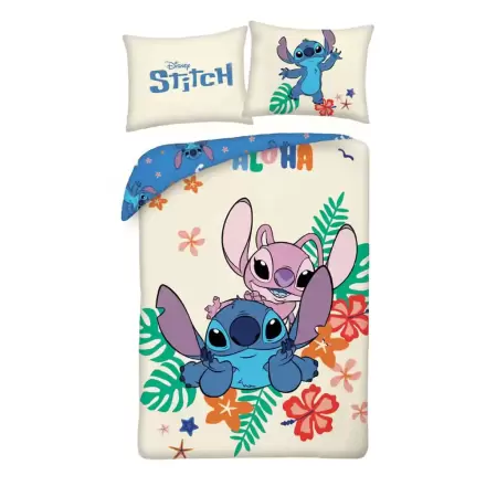 Lilo & Stitch Set prevleke za odejo Stitch & Angel Flowers 140 x 200 cm / 70 x 90 cm fotografija izdelka