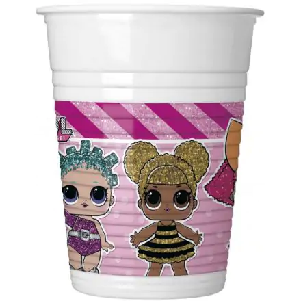 LOL Surprise Glitterati plastični kozarci 8-paket 200 ml fotografija izdelka