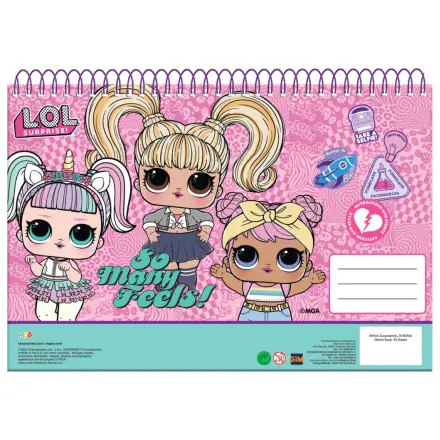 LOL Surprise Many Feels A/4 spiralni skicirni blok, 30 listov fotografija izdelka