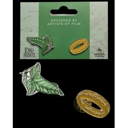 Lord of the Rings Collectors Značke 2-Pack Elfen Leaf & One Ring termékfotója