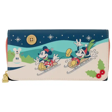 Loungefly Disney Mickey & Minnie Holiday denarnica fotografija izdelka
