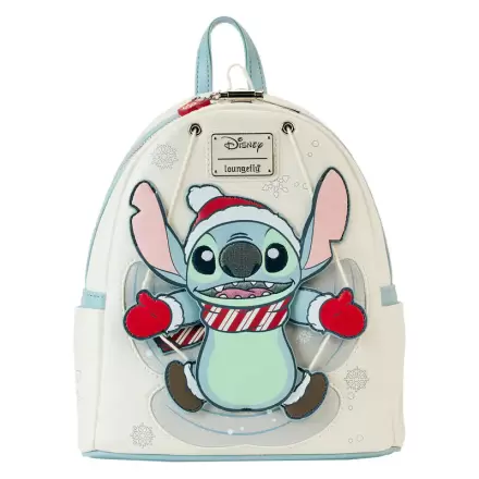 Loungefly Disney Stitch Holiday Snow Angel bleščeč nahrbtnik 26cm fotografija izdelka