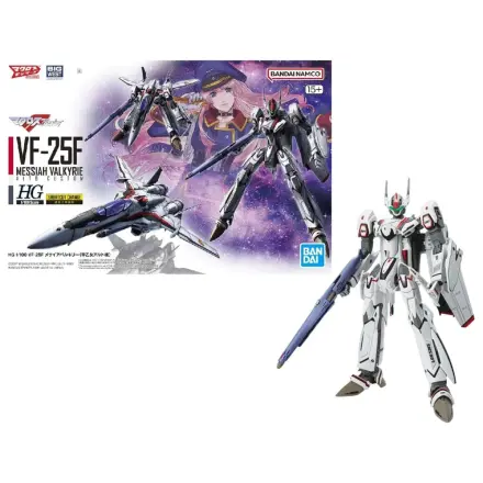 Macross HG 1/100 VF-25F Messiah Valkyrie Alto Custom Komplet modela fotografija izdelka