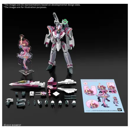 Macross HG 1/100 VF-31C Siegfried (Farina Jenius) Deluxe komplet modela fotografija izdelka