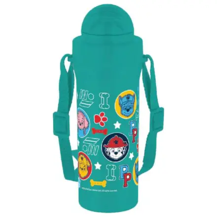 Paw Patrol Heads plastična steklenička za vodo s slamico in obešalnikom, 350 ml fotografija izdelka