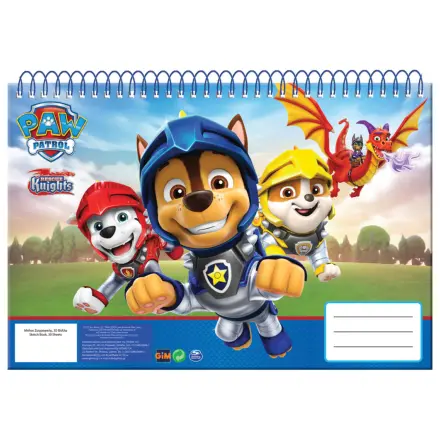 Paw Patrol Knights A/4 Spiralni skicirni blok, 30 listov fotografija izdelka