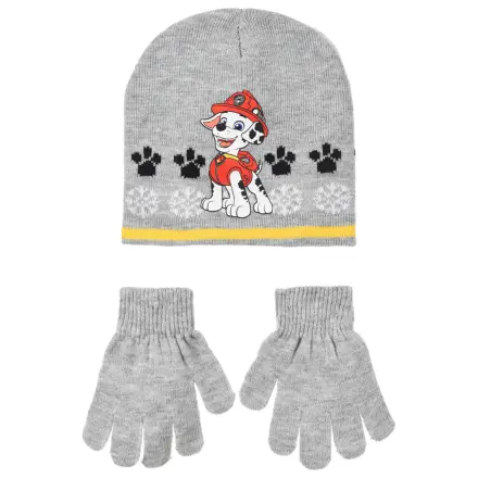 Paw Patrol Marshall Grey otroška kapa in rokavice, set 54 cm fotografija izdelka