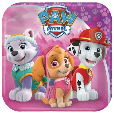 PAW Patrol Pink papirnati krožniki 8-delni 18 cm fotografija izdelka