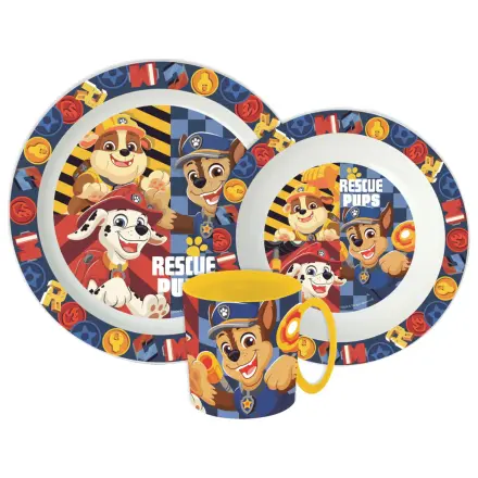Paw Patrol Rescue Pups jedilni set, Micro plastični set s skodelico fotografija izdelka