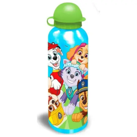 Paw Patrol Team aluminijasta steklenička za pitje s pokrovčkom na slamico 500 ml fotografija izdelka