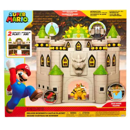 World of Nintendo Super Mario Deluxe Igralni set Bowser Grad termékfotója