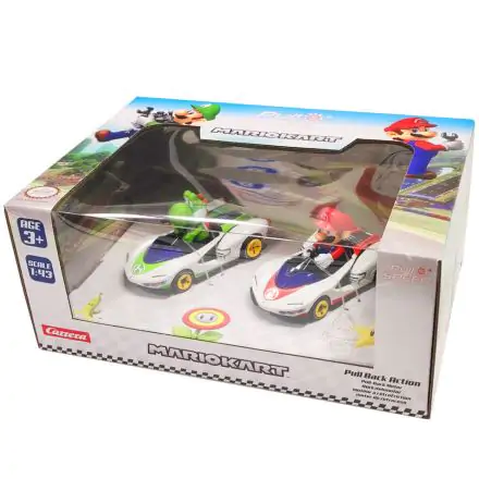 Mario Kart Mario + Yoshi Pull Speed set 2 avtomobila  termékfotója