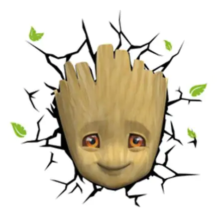 Marvel 3D LED Lučka Baby Groot Face 3D termékfotója