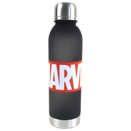 Marvel črna plastična steklenica za vodo z navojnim zamaškom 750 ml fotografija izdelka