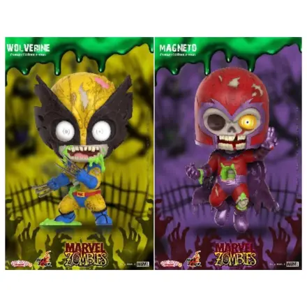 Marvel Cosbaby Wave 1 Wolverine & Magneto Zombies set fotografija izdelka