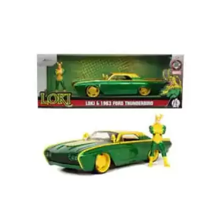 Marvel modelček iz tlačno litega materiala 1/24 Ford Thunderbird Loki termékfotója