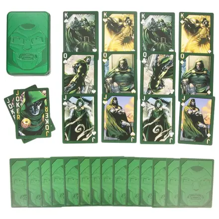 Marvel Doctor Doom Igralne Karte v Kositrni Škatli fotografija izdelka