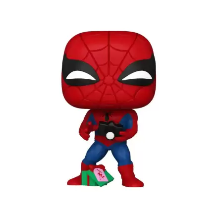 Marvel Funko POP! Vinyl Figurica Holiday Spiderman z odprtim darilom 9 cm termékfotója