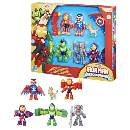 Marvel Iron Man And His Awesome Friends paket 6 figur 7 cm fotografija izdelka
