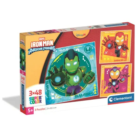 Marvel Iron Man In njegova super kvadratna sestavljanka 3x48 kosov fotografija izdelka