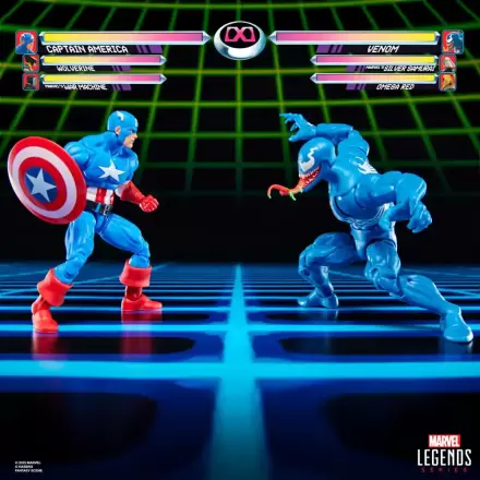 Marvel Legends Gamerverse akcijska figura, set dveh figuric Captain America proti Venom 15 cm fotografija izdelka