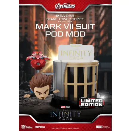 Marvel Mini Egg Attack Figurice The Infinity Saga Stark Tower series Tony Stark & Mark VII suit pod mod 12 cm termékfotója