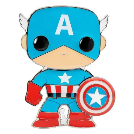 Marvel POP! Emajliran Značka Stotnik Amerika 10 cm fotografija izdelka