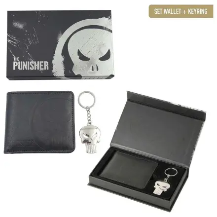 Marvel The Punisher denarnica in obesek za ključe darilni set fotografija izdelka