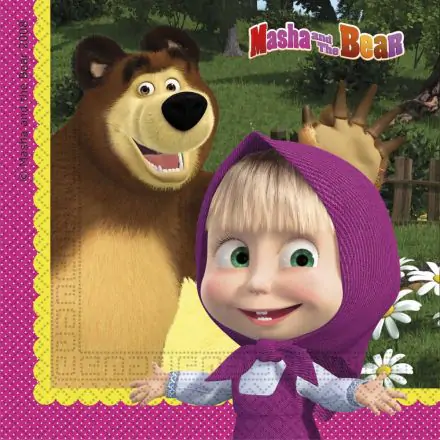Masha and the Bear Serviete 20 kos fotografija izdelka