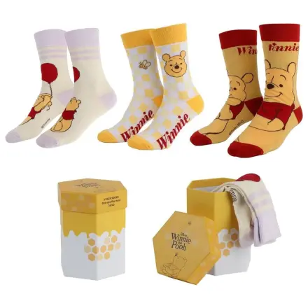 Winnie the Pooh Nogavice 3-Pack 36-43 fotografija izdelka