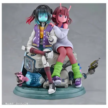 Milky Subway The Galactic Limited Express PVC figurice, paket 2 Chiharu & Makina 18 cm fotografija izdelka