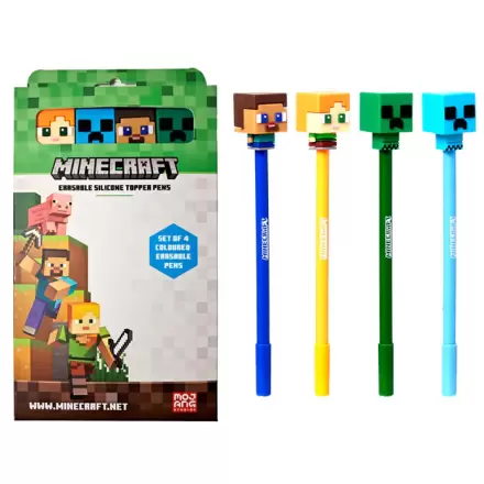 Minecraft set 4 barvnih izbrisljivih pisal fotografija izdelka