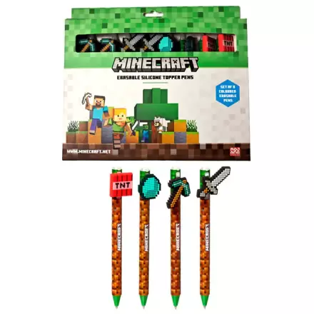 Minecraft set 8 barvnih zbrisljivih pisal fotografija izdelka