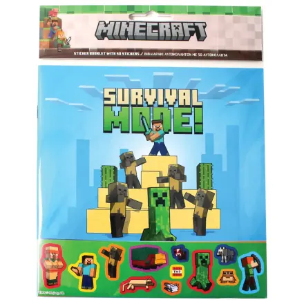 Minecraft Adventures album nalepk s 50 nalepkami fotografija izdelka