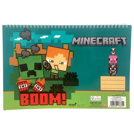 Minecraft Boom A/4 Spiralni skicirni blok, 30 listov fotografija izdelka