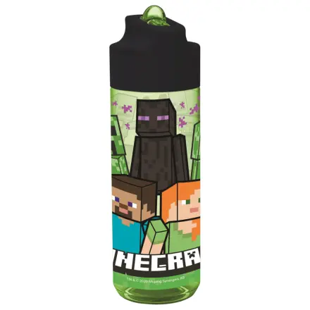 Minecraft Creeper Hydro tritan plastična steklenica s slamico 540 ml fotografija izdelka