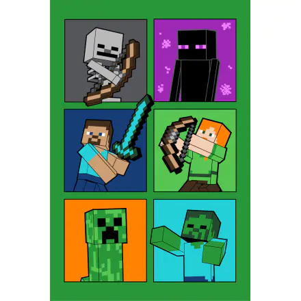Minecraft Fight Badges odeja iz flisa 100*150 cm fotografija izdelka