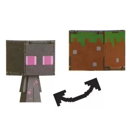 Minecraft akcijska figura Enderman & blok trave termékfotója