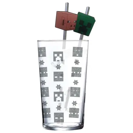 Minecraft Steklen Kozarec s Slamicami fotografija izdelka
