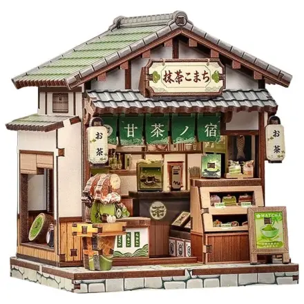 Miniaturni hišni model komplet Kyoto Matcha Cottage 11 x 9 cm fotografija izdelka