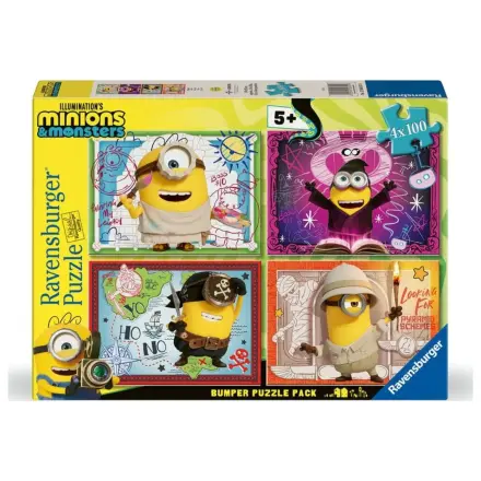 Minions 3 sestavljanke 4x100 kosov fotografija izdelka