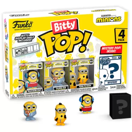 Minions Bitty Funko POP! Vinil Figura Paket 4 Roller Skating Stuart 2,5 cm termékfotója