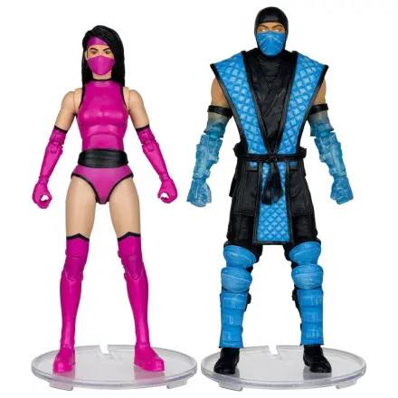 Mortal Kombat akcijska figura 2-paket Sub-Zero proti Mileeni (Klassiks) 18 cm fotografija izdelka