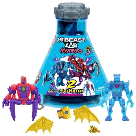Mr. Beast Lab Hybrids Series 2 mini figure 2-paket Spider vs Energy Panther 11 cm fotografija izdelka