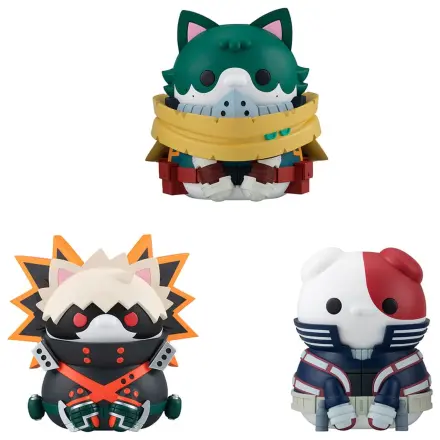 My Hero Academia Mega Cat Project Nyanto! The Big Heroaca Cats Series Trading figura 3-paket Izuku Midoriya & Katsuki Bakugo & Shoto Todoroki 12 cm fotografija izdelka