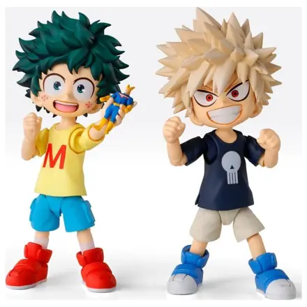 My Hero Academia S.H.Figuarts akcijski figurici Izuku Midoriya & Katsuki Bakugo -Childhood Set- 9 cm fotografija izdelka