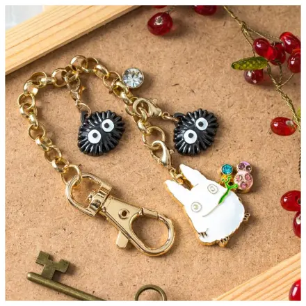 My Neighbor Totoro White Totoro & Fruits Chainette obeski fotografija izdelka