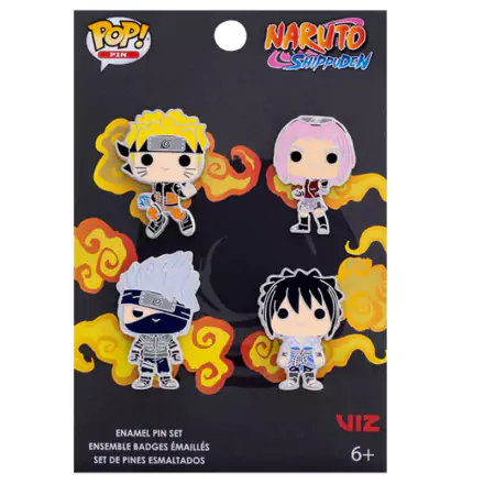 Naruto POP! emajlirane priponke set 4 kosov Team 7 4 cm fotografija izdelka
