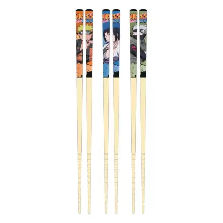 Naruto Bamboo palčke za hrano 3-Set Team 7 fotografija izdelka