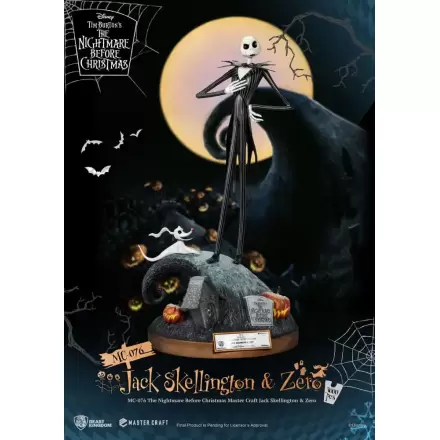 Nightmare before Christmas Master Craft Kip Jack Skellington & Zero 39 cm termékfotója